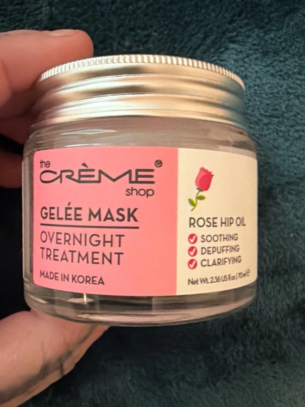 The Crème Shop Gelée Mask Overnight Treatment - Rose Hip Oil